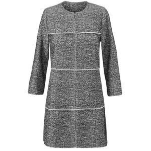 CABI The Times Jacket Black and White Swing Knit Tweed